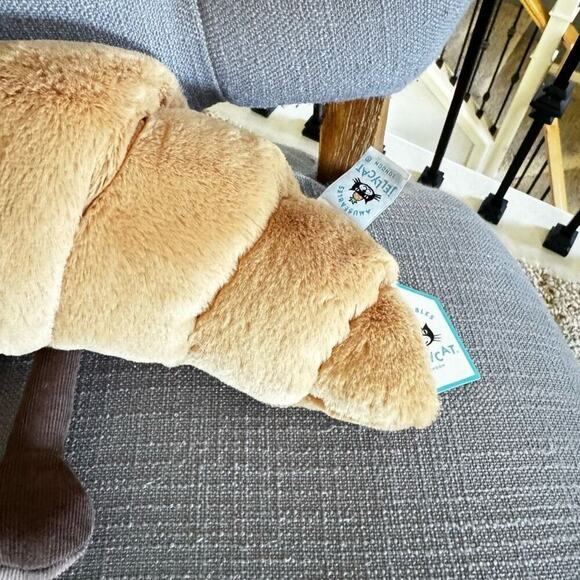 Jellycat Croissant  MEDIUM FAST SHIP NEW Amuseables Croissant - Picture 5 of 11